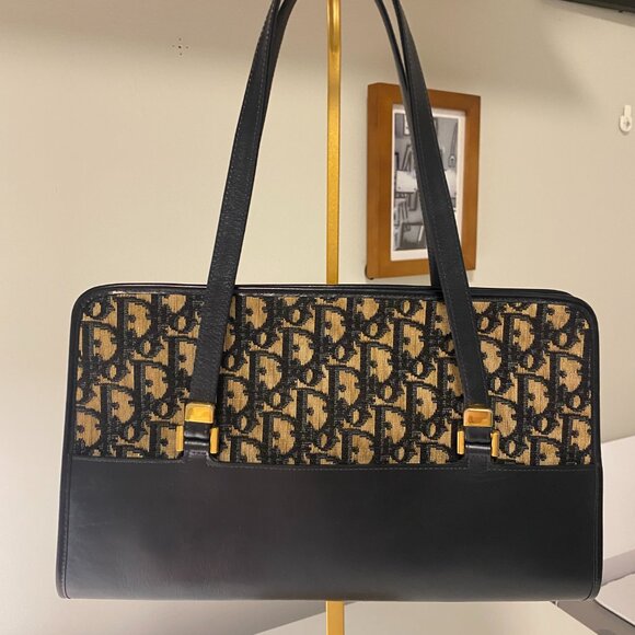 Diorissimo Navy Shoulder Vintage Bag. - Picture 13 of 16